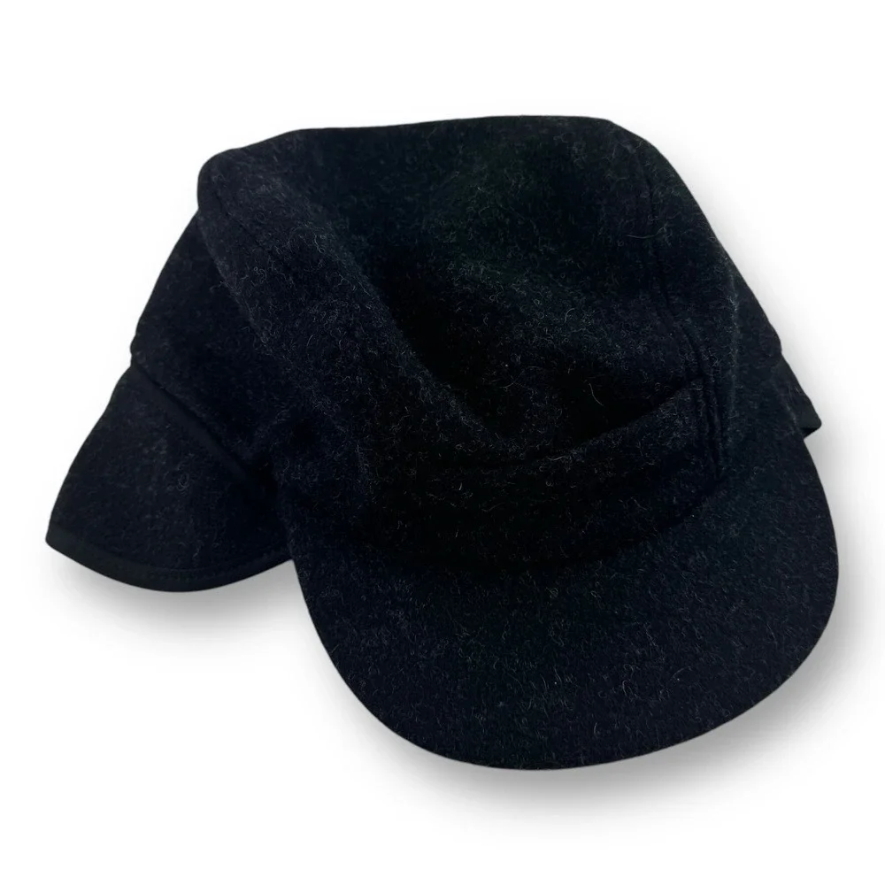 Filson Garment Virgin‎ Wool Trapper Hat Charcoal Men's Size XS/Small